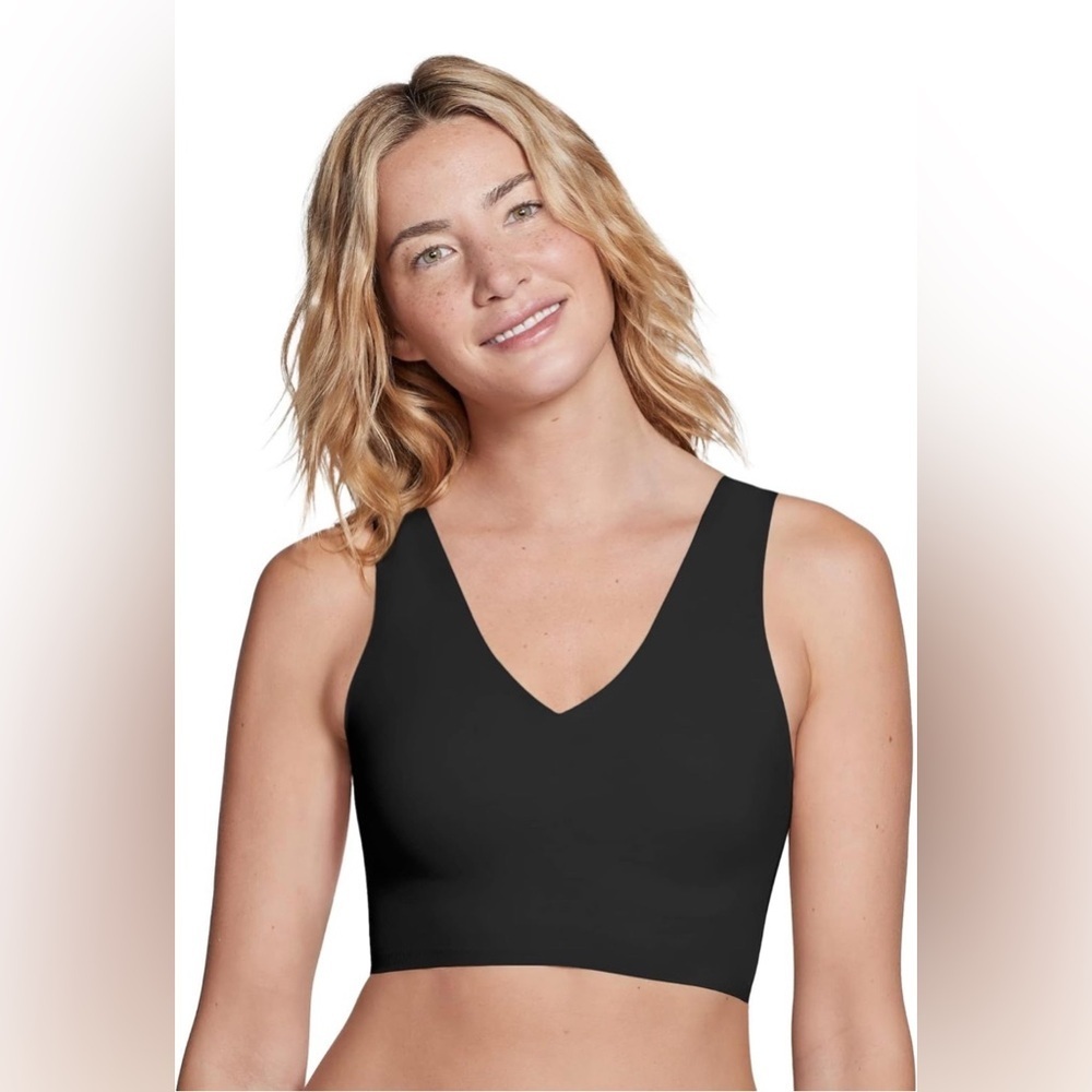 True Everybody by True & Co Womens Wide Strap Plunge Bralette